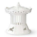 KÄHLER Lucerna domeček Urbania Lighthouse Carousel, bílá barva, porcelán