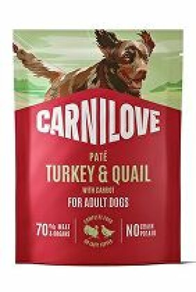 Carnilove Dog Pouch Paté Turkey&Quial+Carrot 300g