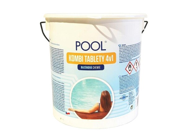 Multifunkční tablety pro chlorovou dezinfekci bazénové vody LAGUNA 4v1 Pool Kombi 2,2kg - rozbaleno