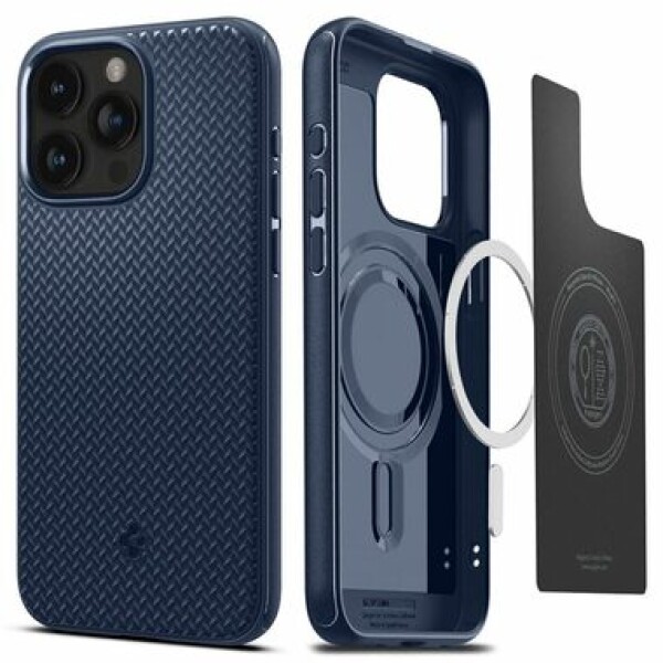 Pouzdro Spigen Mag Armor MagSafe iPhone 15 Pro navy modré