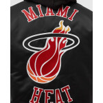 Mitchell Ness NBA Heavyweight Satin Jacket Miami Heat OJBF3413-MHEYYPPPBLCK pánské provedení