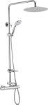 JB Sanitary Sprchová sestava s termostatickou baterií s horním vývodem, průměr 25cm, s příslušenstvím ST 61 011 12 6