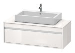 DURAVIT - Ketho Umyvadlová skříňka 43x120x55 cm, 1 zásuvka, lesklá bílá KT669602222