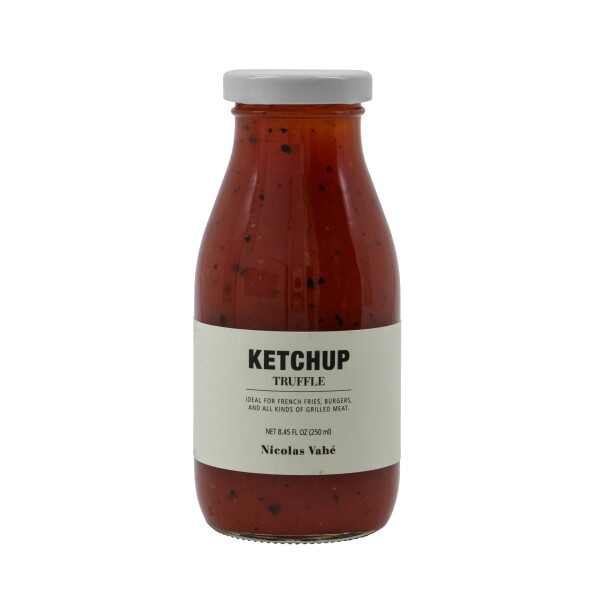 Nicolas Vahé Rajčatový kečup s černým lanýžem 250 ml, červená barva