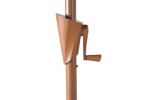 Rojaplast slunečník ROJA NAKLÁPĚCÍ WOOD 3m šedý