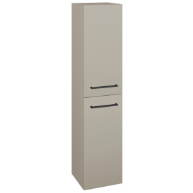 Dřevojas - Vysoká skříň s košem na prádlo DOS SVD2K 35 - L04 Béžová vysoký lesk / Úchytka T06 / L04 Béžová vysoký lesk / Pravé 210663HP