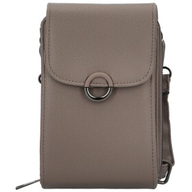 Stylová dámská koženková crossbody kapsa Gabrisa, khaki