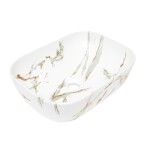 Umyvadlo na desku SAT Infinitio 45,5x32,5 cm mramor, bez přepadu SATINF4532MR SATINF4532MR