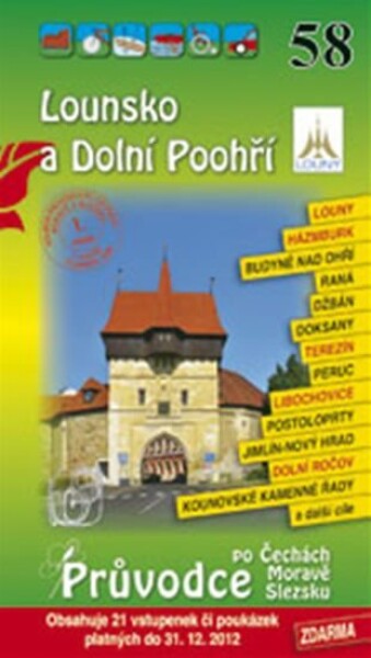 Lounsko a Dolní Poohří 58. - Průvodce po Č,M,S + volné vstupenky a poukázky