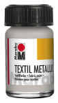 Barva na textil Marabu Textil Metallic 15 ml - stříbrná 782