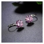 Náušnice Swarovski Elements Megan Rose, Růžová