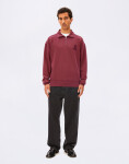 Armedangels GMT Dye Zip Troyer 3753 velvet red washed M
