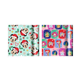 Dárkové papíry - 60 ks rolí 2 m × 70 cm - Vánoční Disney - Albi