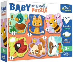 TREFL BABY Puzzle Zvířátka 6v1