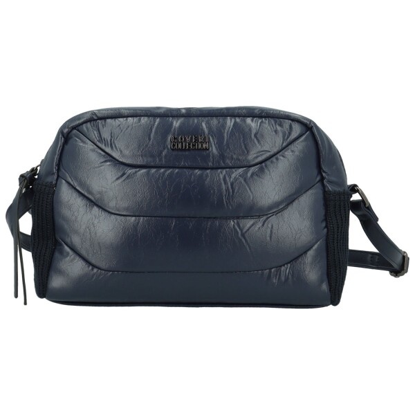 Trendy dámská koženková crossbody kabelka Coveri Darcy, tmavě modrá