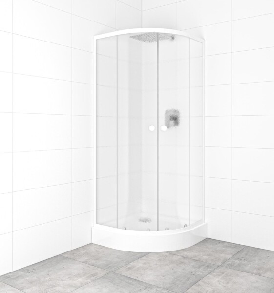 SAT - Set sprchového koutu a vaničky, čtvrtkruh 80x80 cm Multi Basic SIKOBKMUS80CH0 SIKOBKMUS80CH0