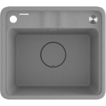 DEANTE - Momi metallic grey Granitový dřez, 1-bowl ZKM_S103