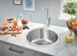 GROHE - Dřezy Dřez K200, průměr 44 cm, kartáčovaná nerez ocel 31720SD0