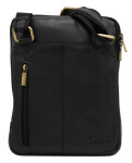 Pánské kabelky [DH] Kožená taška PTN 014 NDM BLACK jedna velikost