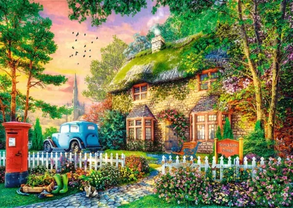 Trefl - Puzzle - Premium Plus Tea Time: Stoney Lane Cottage