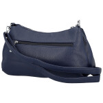Stylová dámská koženková crossbody kabelka Foppa, tmavě modrá