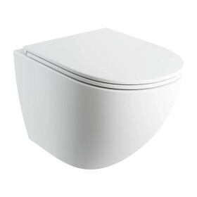 OMNIRES - OTTAWA COMFORT Závěsná mísa SILENT POWER™ sedátko SOFT, 54 x 37 cm, bílé matná OTTAWACSPMWBM