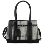 Luxusní dámská koženková kabelka do ruky Monica, černá