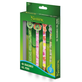 Shrek Set gumovacích gelových per 4 ks - Pyramid