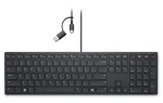 DELL KB525C černá / drátová klávesnice / USB-A + USB-C / US Layout (580-BBSX)