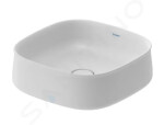 DURAVIT - Zencha Umyvadlo na desku 420x420 mm, bez přepadu, DuraCeram, matná bílá 2373423279