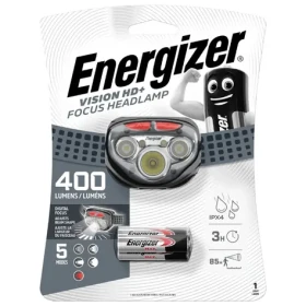 Energizer Headlight Vision HD+ Focus 400lm / čelová svítilna / Dosvit: až 85 metrů / 3xAAA (7638900412802)