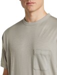 Unisex merino triko krátký rukáv ICEBREAKER Unisex Merino 150 SS Pocket Tee, Smokey Grey velikost: L