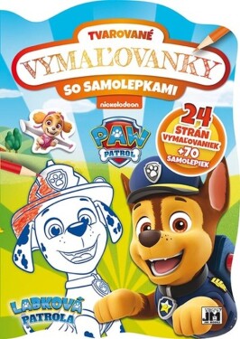 Vymaľovanky so samolepkami Labková patrola