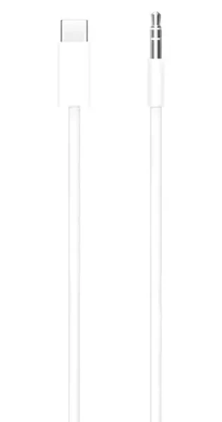 Apple Audio kabel USB-C - 3,5mm Jack bílá / Audio kabel / 3,5mm Jack / USB-C / 1,2 m (MDV84ZM/A)
