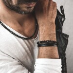 Inspirace 1 - Souprava pánského náramku a náhrdelníku