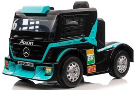 Mamido Dětský elektrický kamion Mercedes Axor LCD tyrkysový