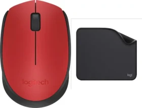 Logitech M171 červená + Studio Series Graphite / Set / bezdrátová myš + příslušenství