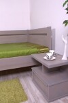 HP-Nábytek Jednolůžko Tina rohová BUK ROZMĚR: 90 x 210 cm - ATYP