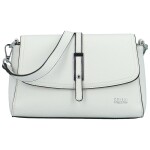 Módní dámská koženková kabelka na rameno Asmara, bílá