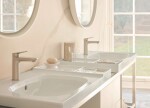 DURAVIT - Wave Umyvadlová baterie, kartáčovaný nerez WA1020002070