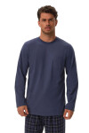 Pánské pyžamo 41913 Herb light blue - HENDERSON světle modrá XL