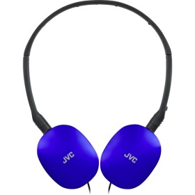 JVC HA-S160M-AU Sluchátka On Ear kabelová stereo modrá složitelná, headset Hi-Fi
