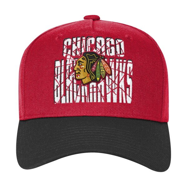 Outerstuff Dětská kšiltovka Chicago Blackhawks NHL Icebound Pro Crown