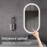 CERANO - Koupelnové LED zrcadlo Toro - 40x60 CER-8050BD79951