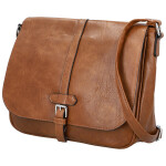 Trendy dámská koženková crossbody kabelka Relinda, hnědá