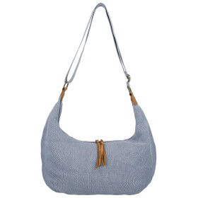 Trendy textilní dámská kabelka na rameno Ester, modrá