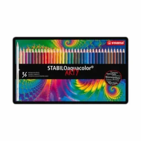 STABILO® aquacolor - 36 ks sada v plechu - 36 různých barev (1636-5)