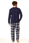 Pánské pyžamo MNS 863 B22 3XL-4XL tmavě modrá 4XL
