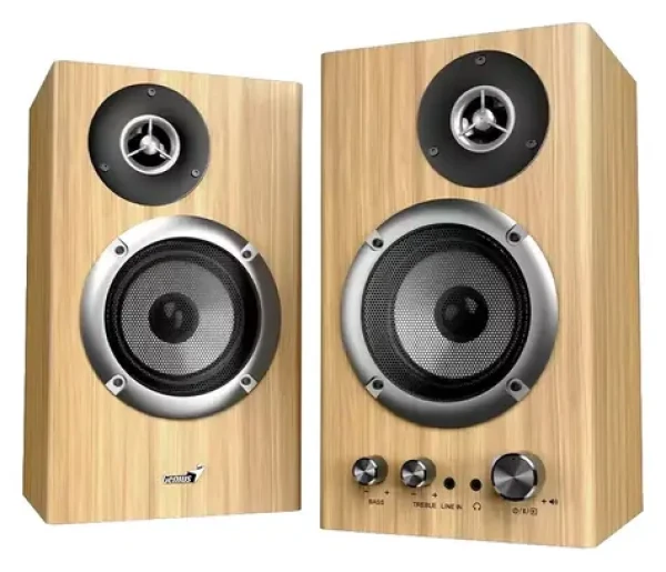 Genius SP-HF1812BT světle hnědá / Repro / 2.0 / Bluetooth 5.3 / 50W / Dřevěné (31730055403)