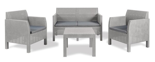 TOOMAX MATILDE 4 SEATER zahradní plastový set - šedá